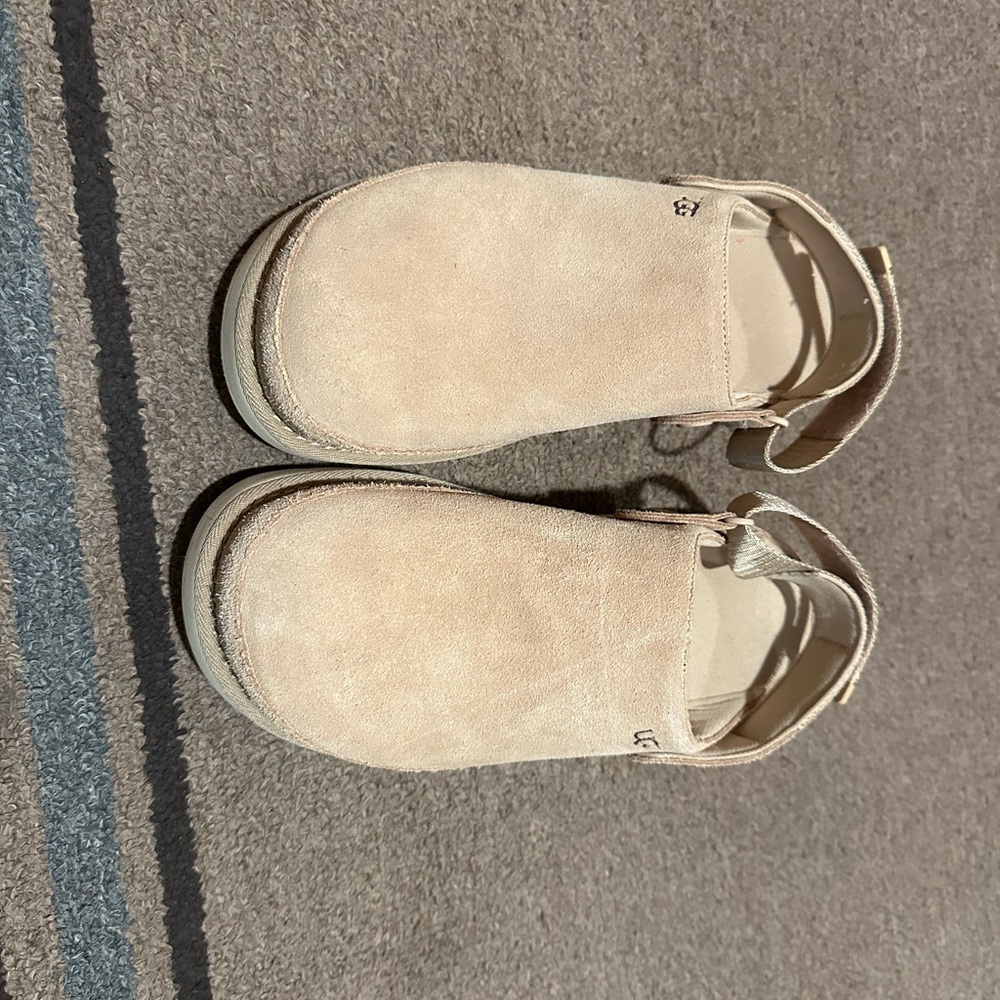 UGG Cream Mules Comfortable Slip-On Clogs